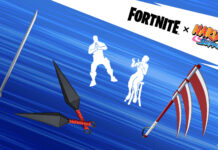 Naruto und der Rest von Team 7 treffen in Fortnite ein