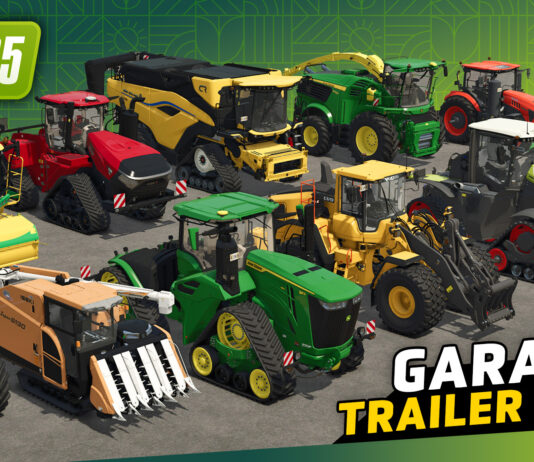 Maschinen & Produkte im Landwirtschafts-Simulator 25: Garage Trailer präsentiert Marken