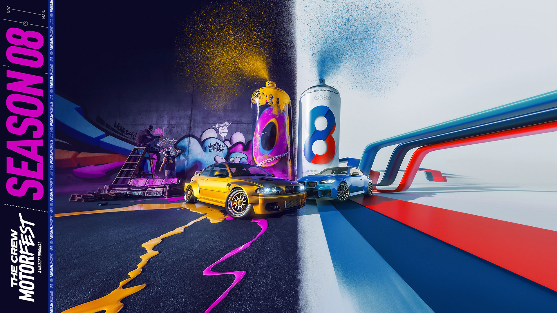 The Crew Motorfest startet Year 3 mit einer energiegeladenen Season 8 und feiert damit Straßenrennen und das BMW M-Erbe